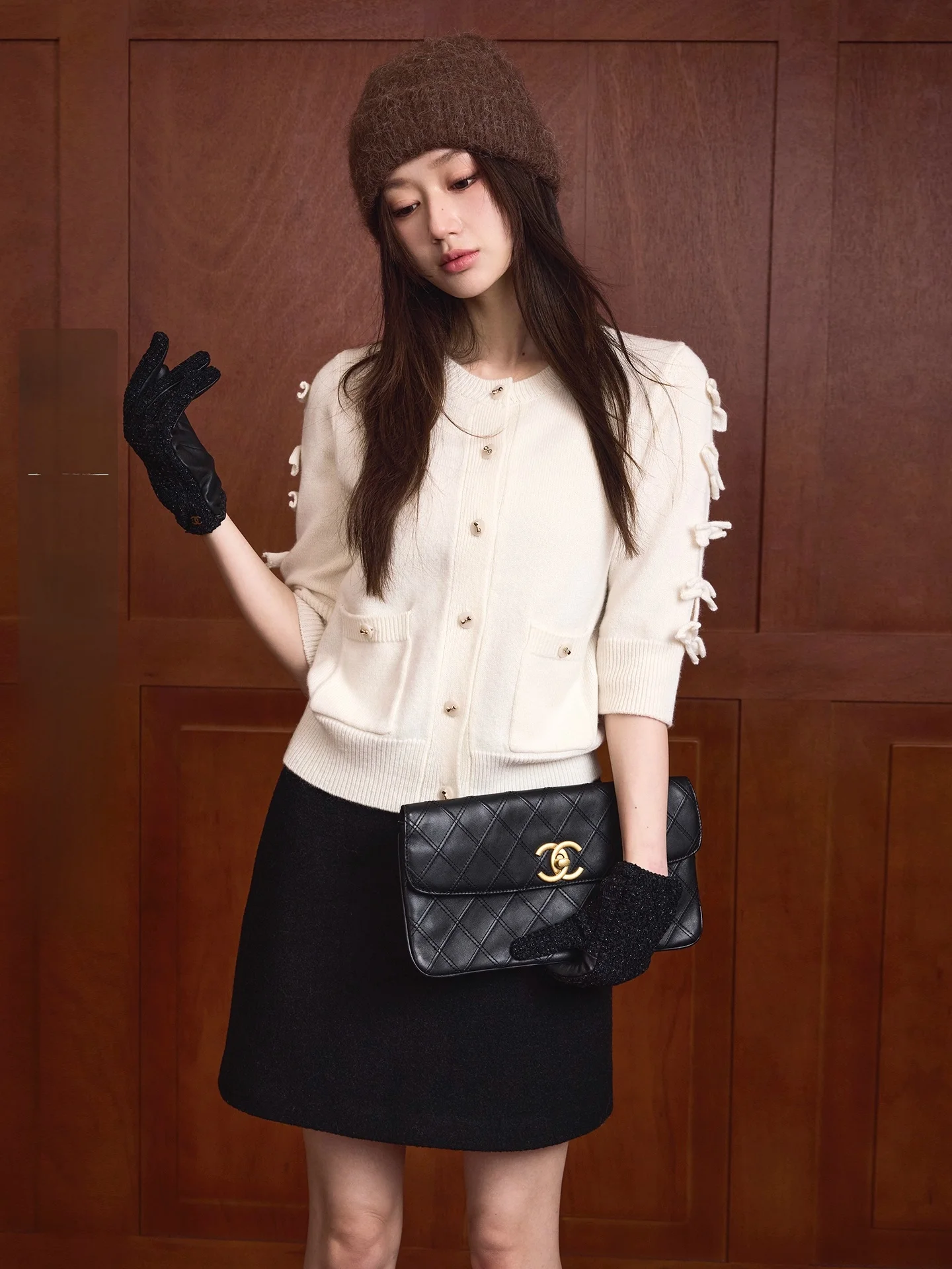 

Кардиган Camelux из 100% шерсти с узором «узел», ажурный, мягкий трикотаж для женщин, элегантный стиль