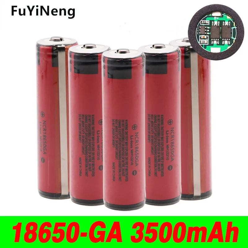 

2023 NEW 18650 Rechargeable Lithium Battery NCR 18650ga 20A 3.7 3500MAH Used for Toy Flashlight Flat Panel