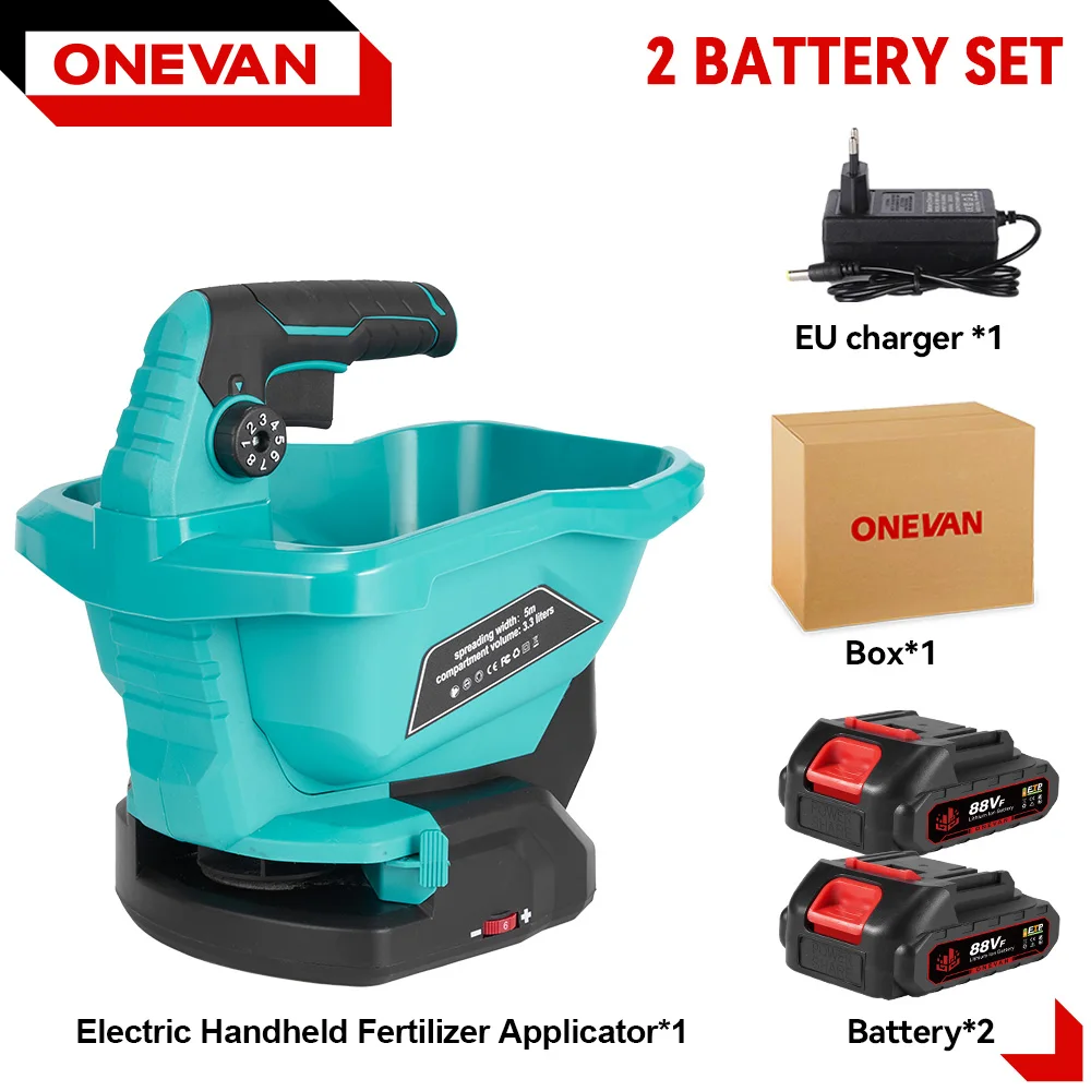 ONEVAN 8-versnellingen Elektrische Zaaimachine Tuinmachines Grote Capaciteit Kleine Zaaimachine Geïntegreerde Machine Voor Makita 18V accupin