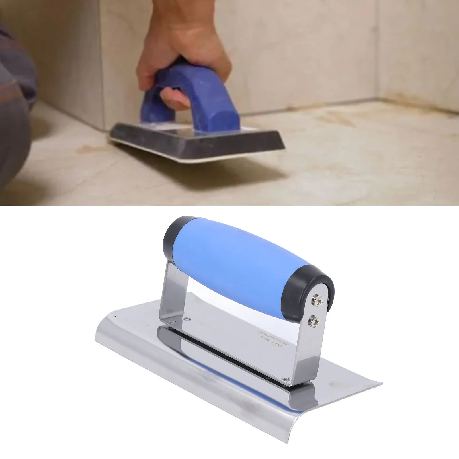Concrete Edger Concrete Edges Repair Tool Concrete Hand Edger PP and Stainless Steel Multifunctional Concrete Edges Repair Tool
