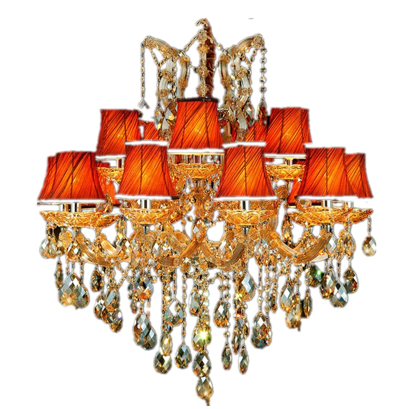 

European crystal chandelier luxury atmosphere living room dining room crystal luxury villa hall chandelier