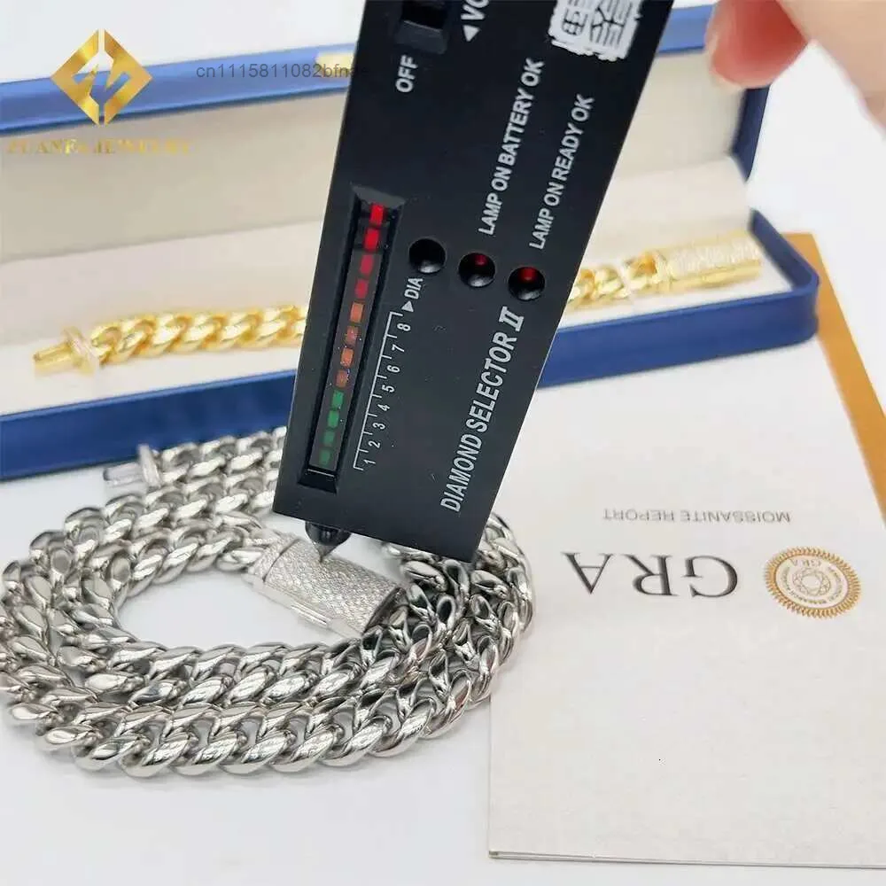 Fine Jewelry Stainless Steel Bracelet 925 Silver Lock Wholesale Cheap Price Miami Cuban Chain for Men.，