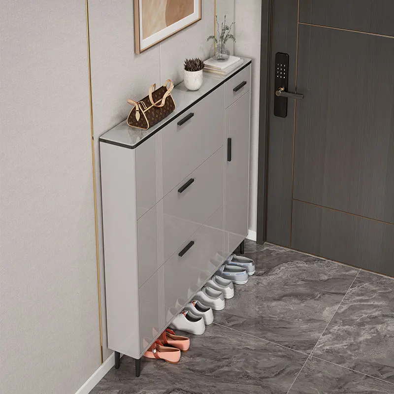 모던 오거나이저 신발 선반 현관 거실 럭셔리 박스 디자이너 우든 신발 캐비닛 수납 가구 호텔 가구