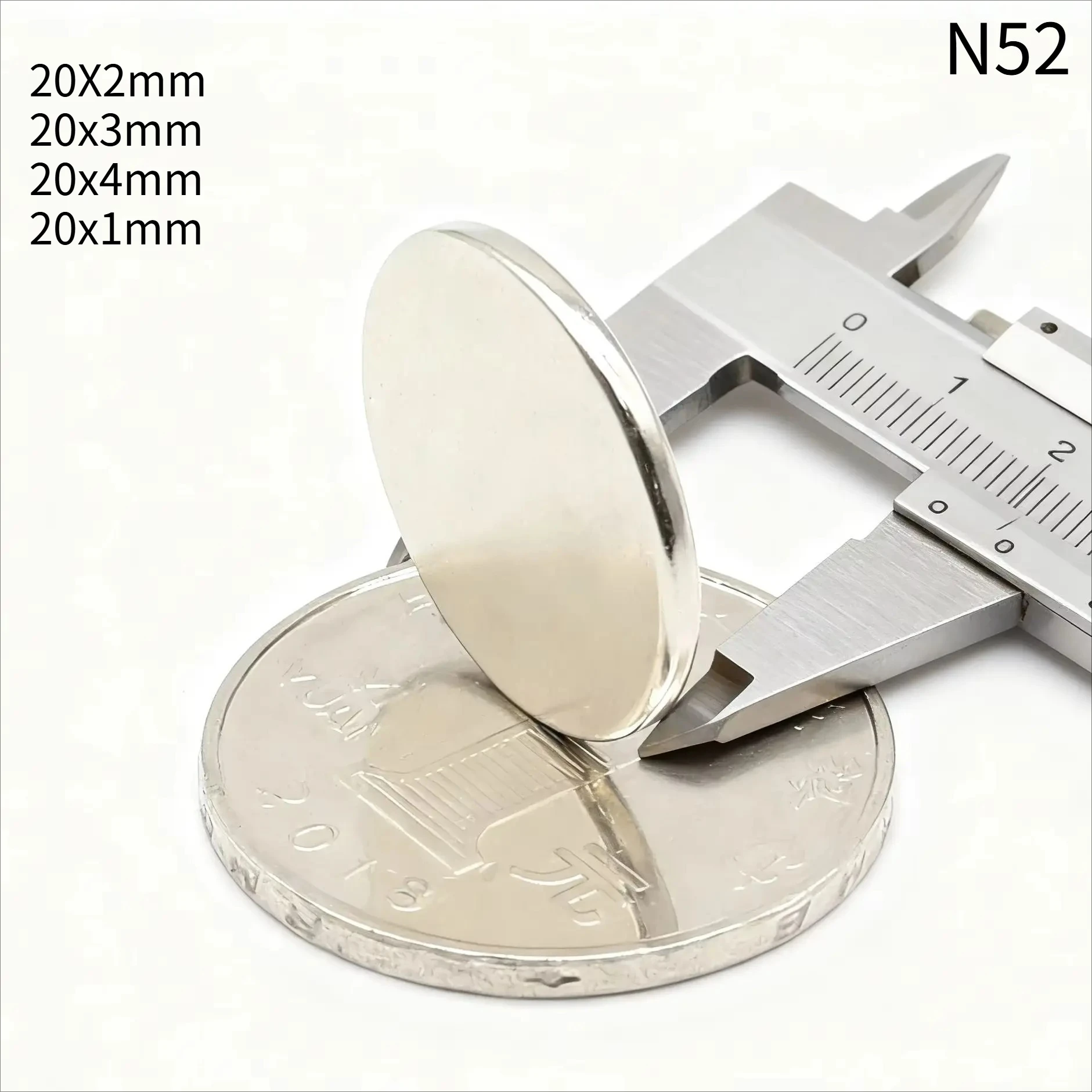N52  20x1 20x2 20x3 20x4 Magnet  Neodymium Magnets Motor Power Nickle Coating Generate Round Ebike Search Magnetic Fridge DIY