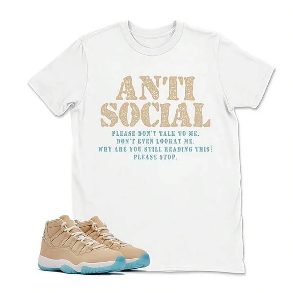 Anti Social Jordans 11 H-Town Matching Sneaker Tee Shirt, Custom Printed T-Shirt Matching Jordans 11 H-Town