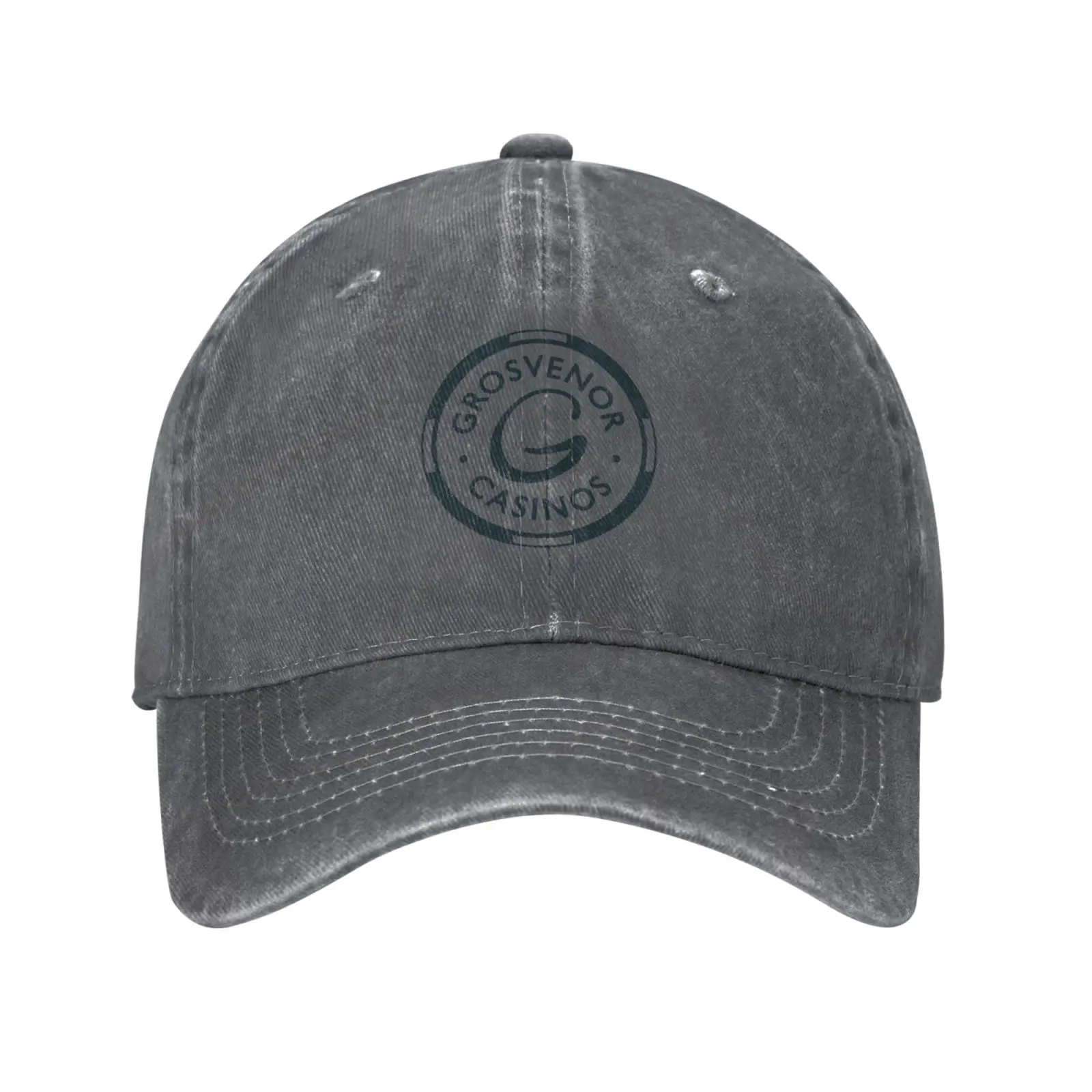 Grosvenor-Casquette en denim avec logo de casino, chapeau de baseball de qualité