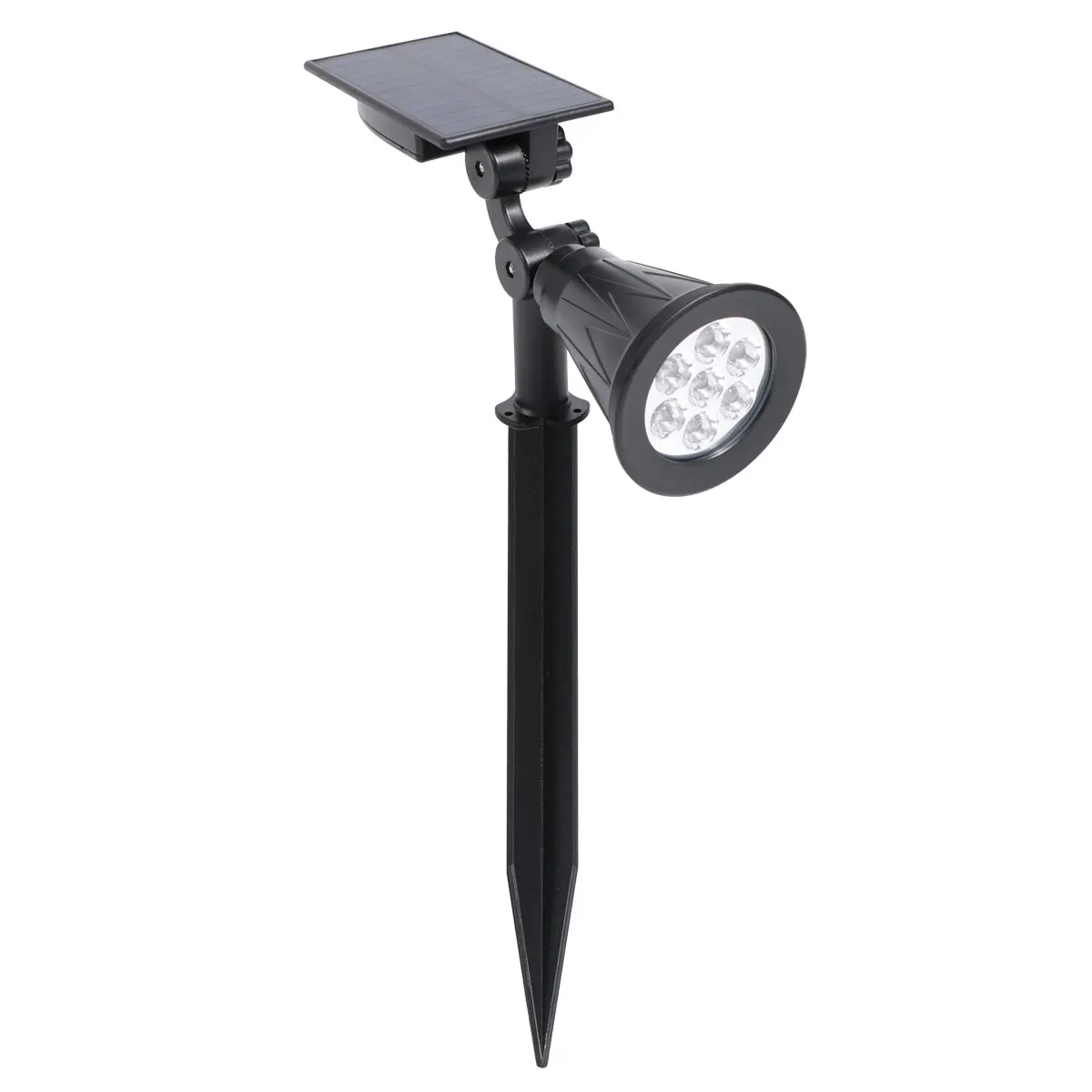 

7 LED Solar Powered Garden Lights Outdoor Wall Lawn Lamp Road L scape Lighting Decor Ground Plug Light Solar Lamp Post