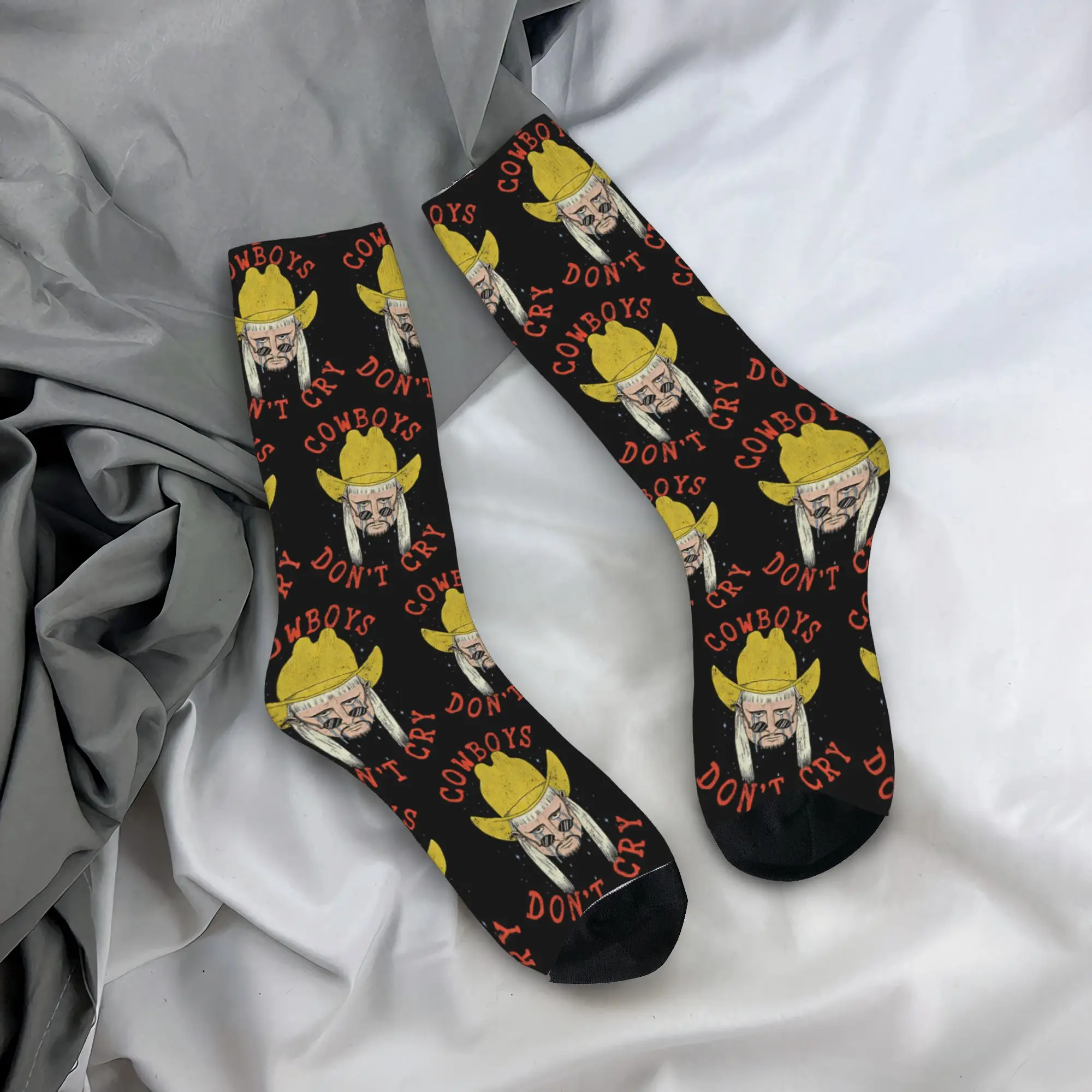 Oliver Tree Cowboys Don't Cry Socks Men's Women's Polyester Socks Novelty Spring Summer Autumn Winter Middle Tube Stockings Gift