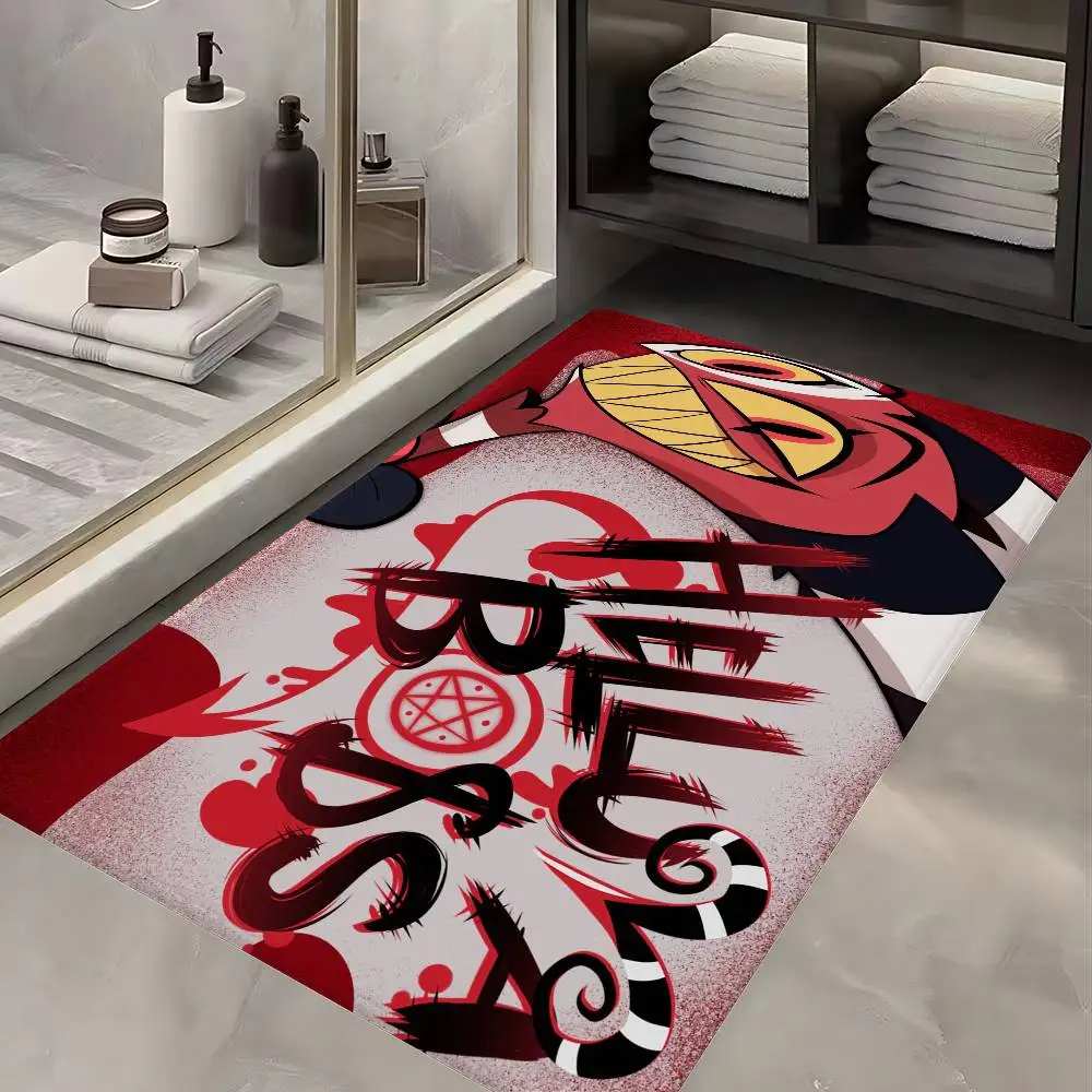 Popular H-Helluva B-Boss Animation Room Mats Retro Multiple Choice Living Room Kitchen Rug Non-Slip Welcome Rug