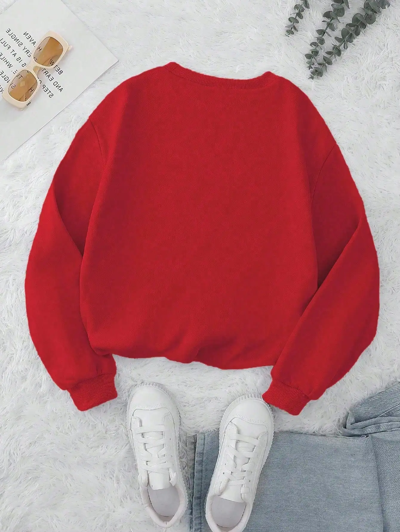 Christian Slogan Colorblock Crewneck Sweatshirt for Women - He Has a Plan, You Have a Purpose - Fall Back to School