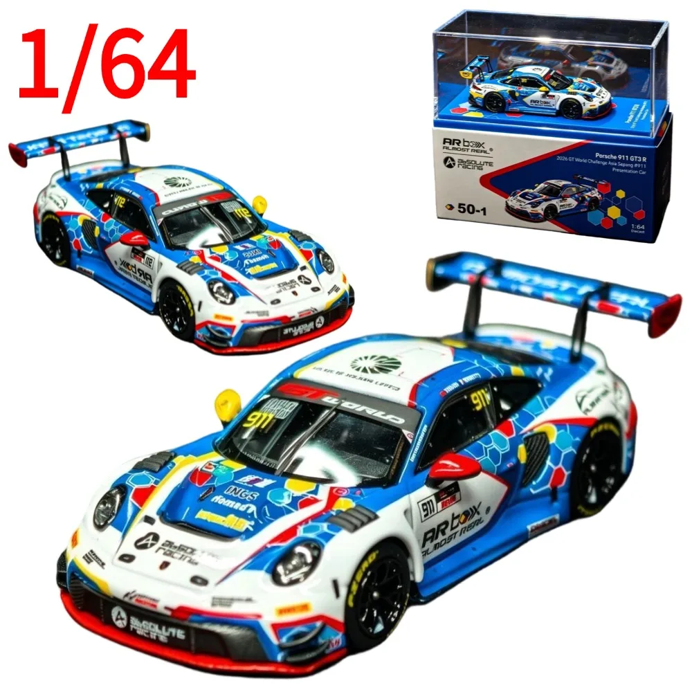 ar-diecast-1-64-scale-porsche-911-gt3-sepang-car-model-alloy-porsche-play-vehicles-collectible-model-cars-toys-for-boys-gift