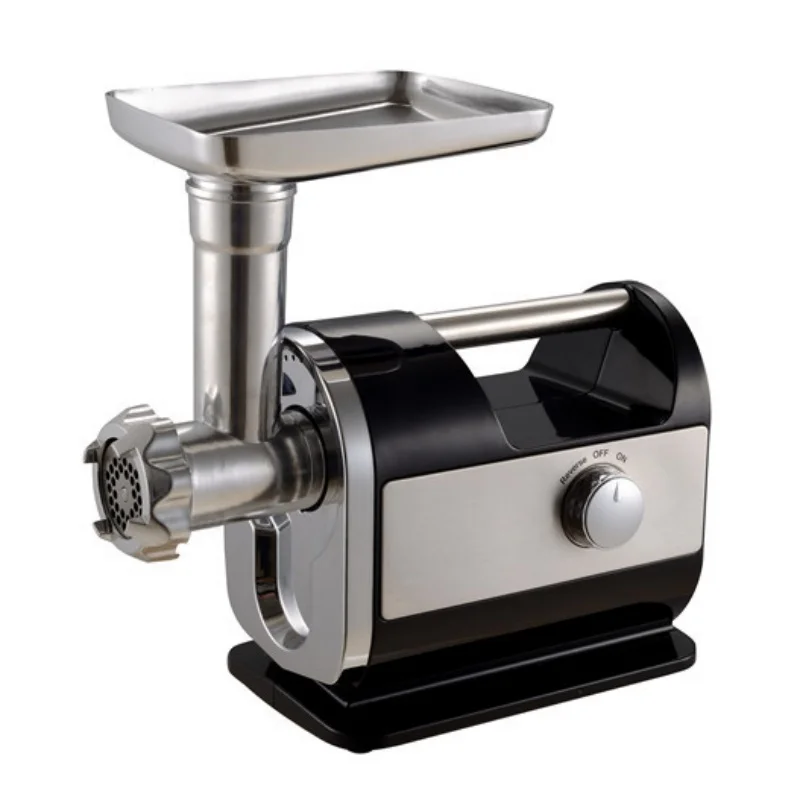 Stainless Steel Electric Meat Grinder Household Meat Grinder Home Black Sausage Filler Multifunction On The Table