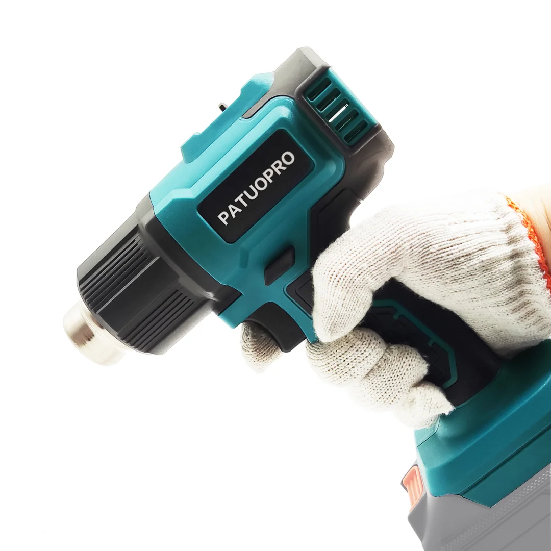 Cordless Heat Gun Adjustable Temperatures Hot Air Gun Electric Heat Gun With 3 Nozzles For Makita 18V Battery (No Battery)