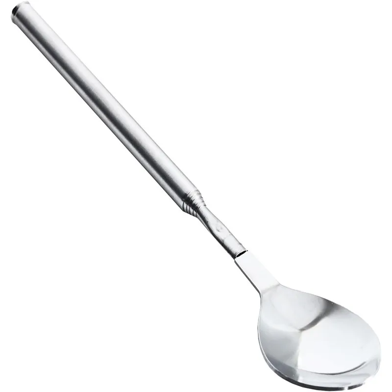 ملعقة قابلة للتمديد من الفولاذ المقاوم للصدأ ، ملاعق أدوات مائدة طويلة ، إكسسوارات مطبخ ، أدوات ، أدوات ، عشاء ، فاكهة ، حلوى ، شواء #1