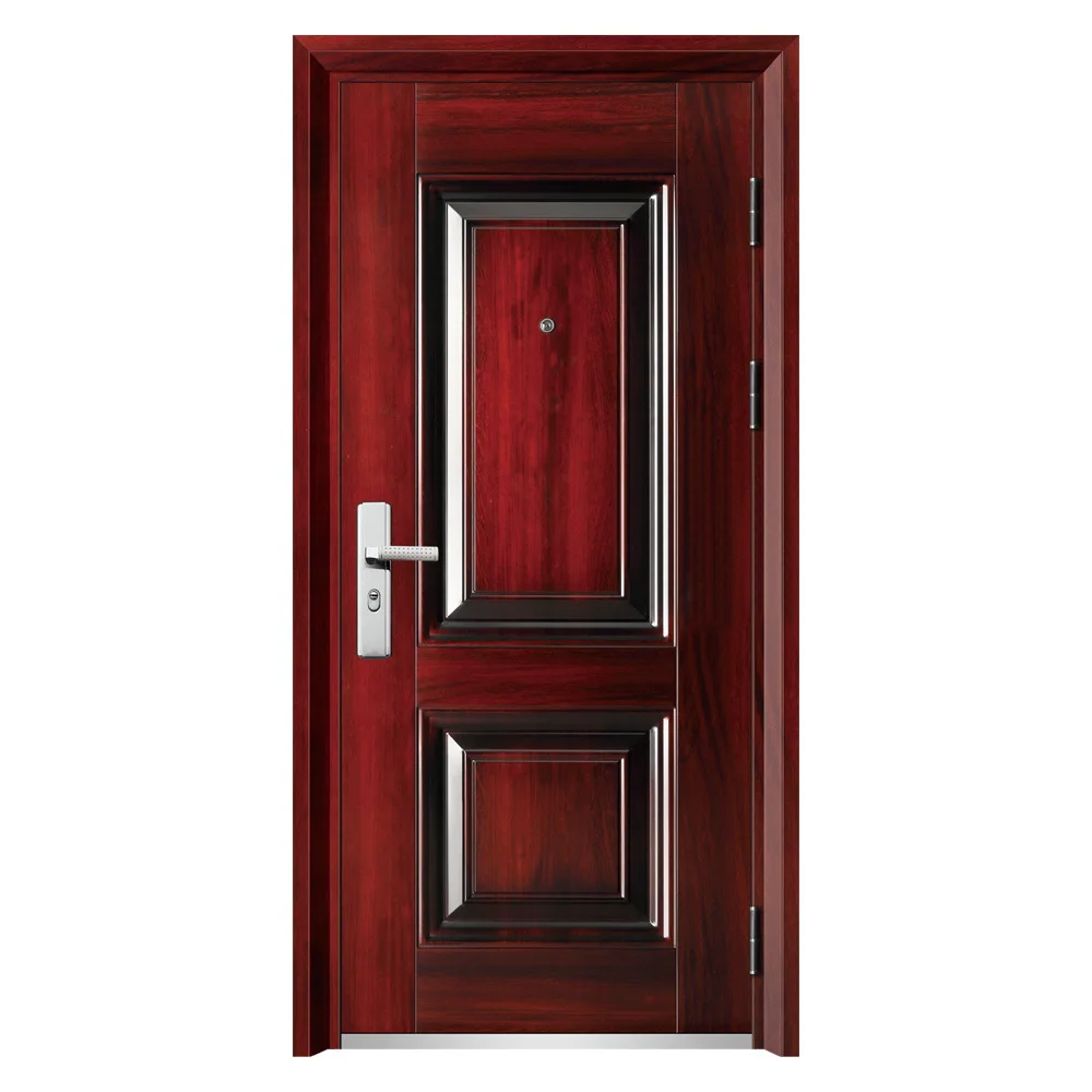 

Steel engineering door rental school security door dormitory steel entry door imitation copper sunscreen foreign trade