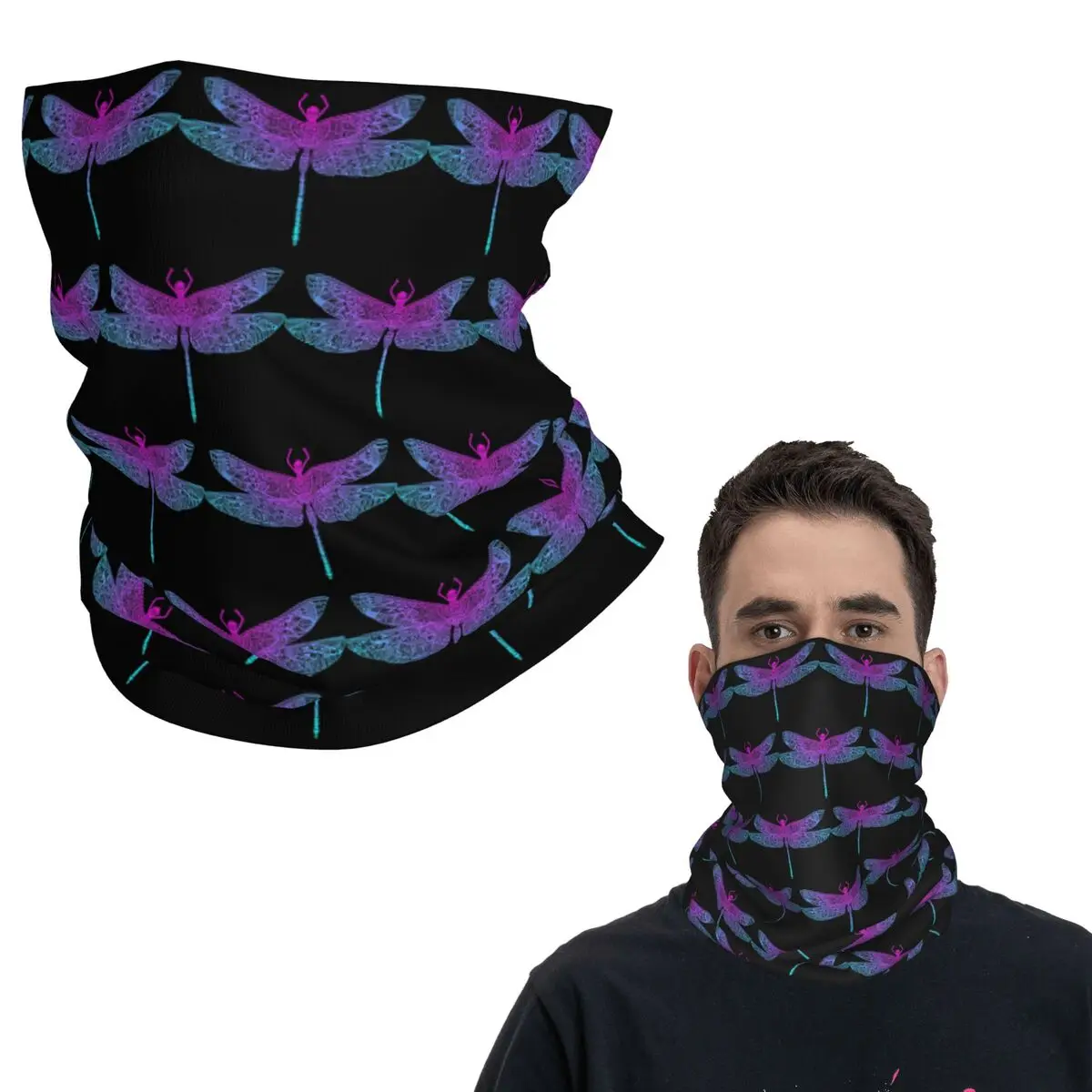 

Стрекоза Мандала UbnYT бандана на шею волшебный шарф с принтом теплая маска для лица для мужчин женщин взрослых дышащая