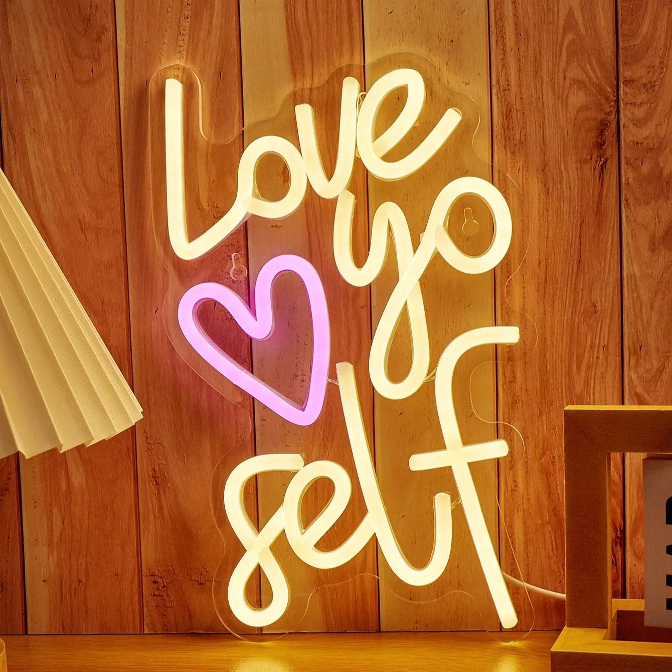 

Chi-buy светодиодный неоновый светильник Love Go Self с питанием от USB неоновые вывески ночник 3D настенное искусство спальня гостиная Декор лампы вывески