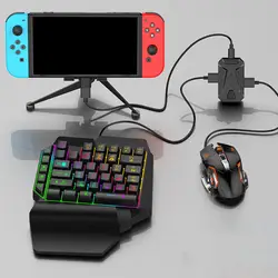 MIX Master Gaming Controller Game Control One Handed Keyboard Mouse Converter Set for PS3/PS4 PS5/for ONE/for Switch