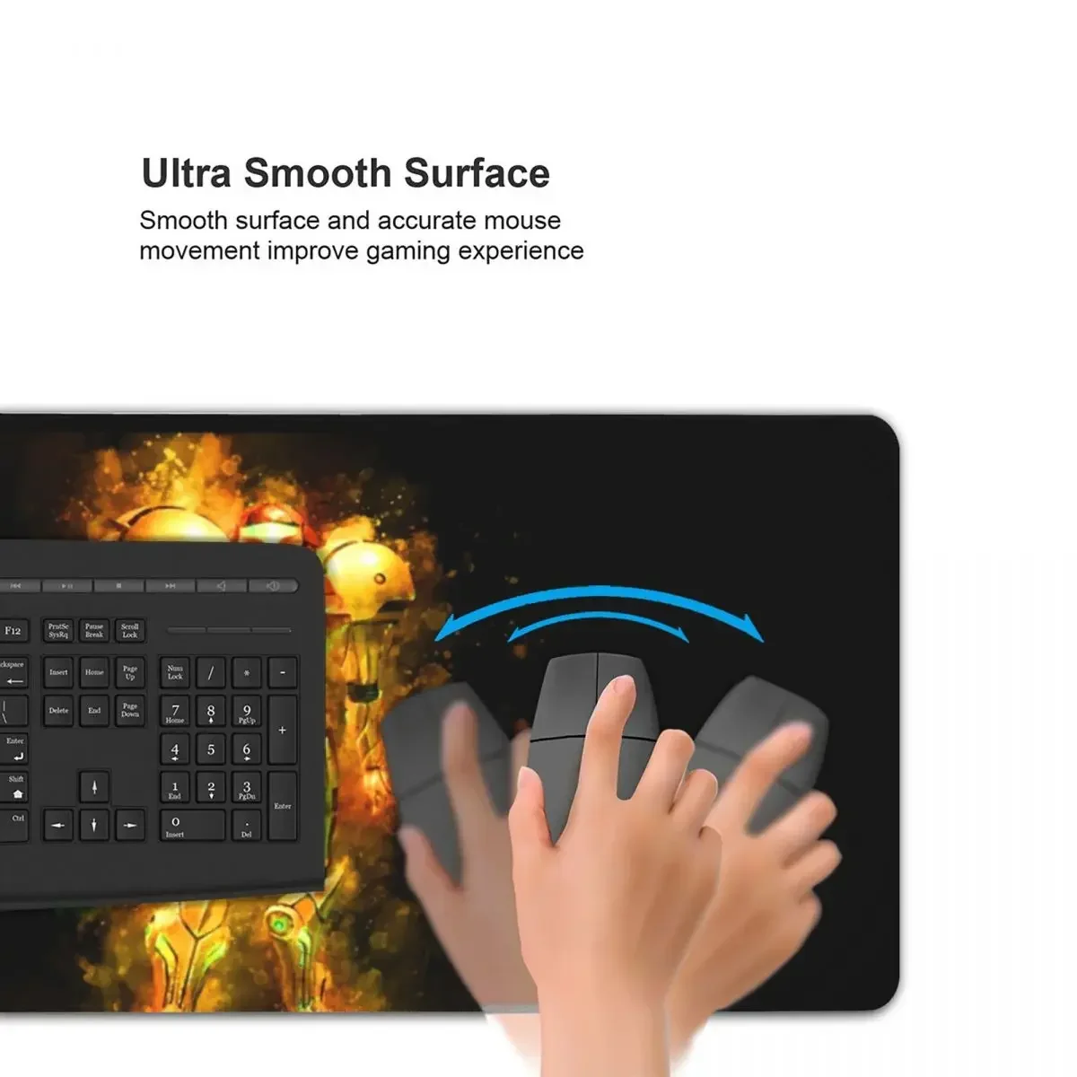 Metroid Samus Aran Prime Hunter Tappetino per mouse grande Tastiera per computer Tappetino per mouse Gamer PC Laptop Tappetino da scrivania Accessori Tappetini da tavolo