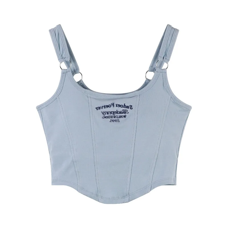 

Женская майка Spicy Girl Street Sle с накладкой на грудь, большой размер, женская версия Faion 300, цельная версия