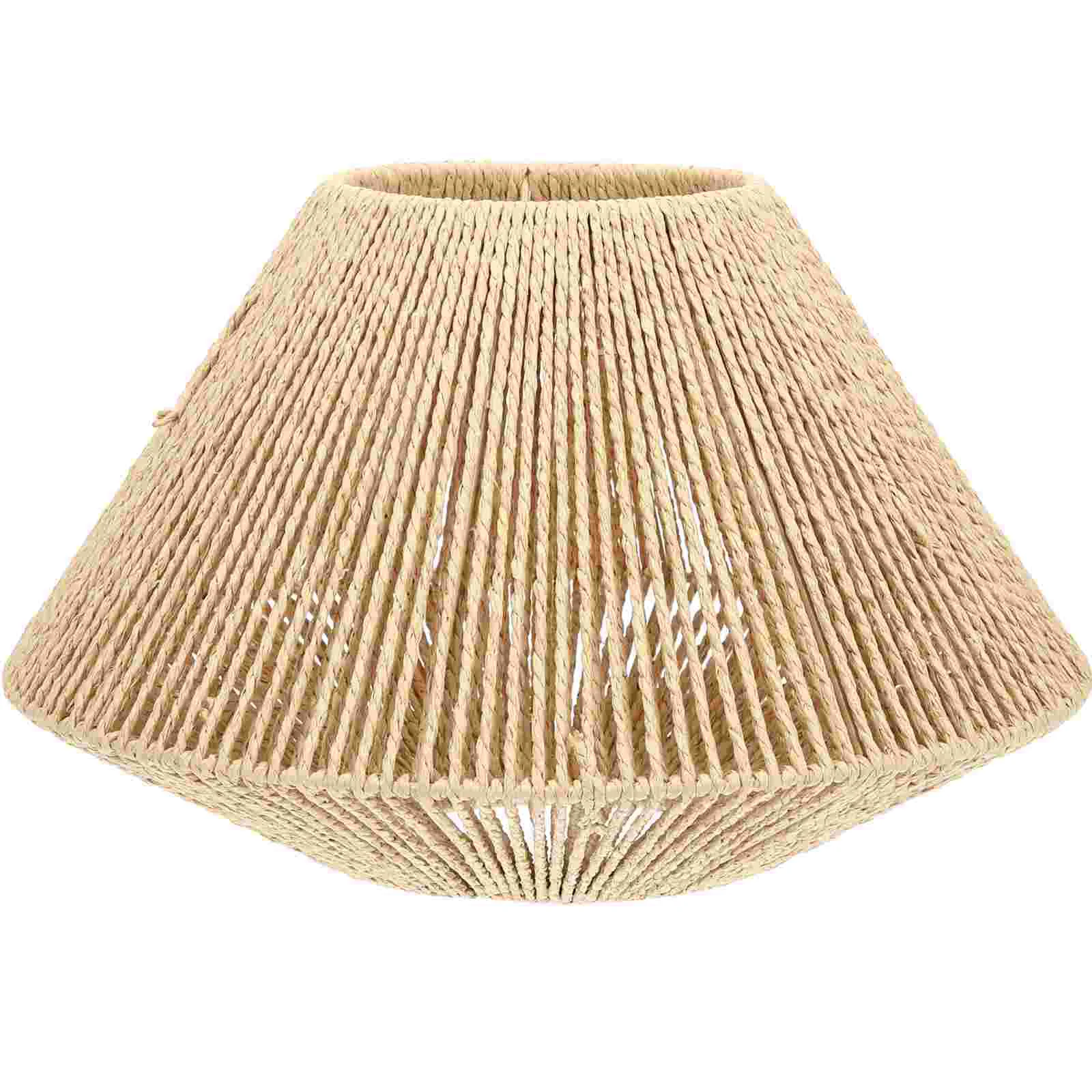 

Rattan Lampshade for Hanging Paper Woven Ceiling Rustic Vintage Pendant Lights