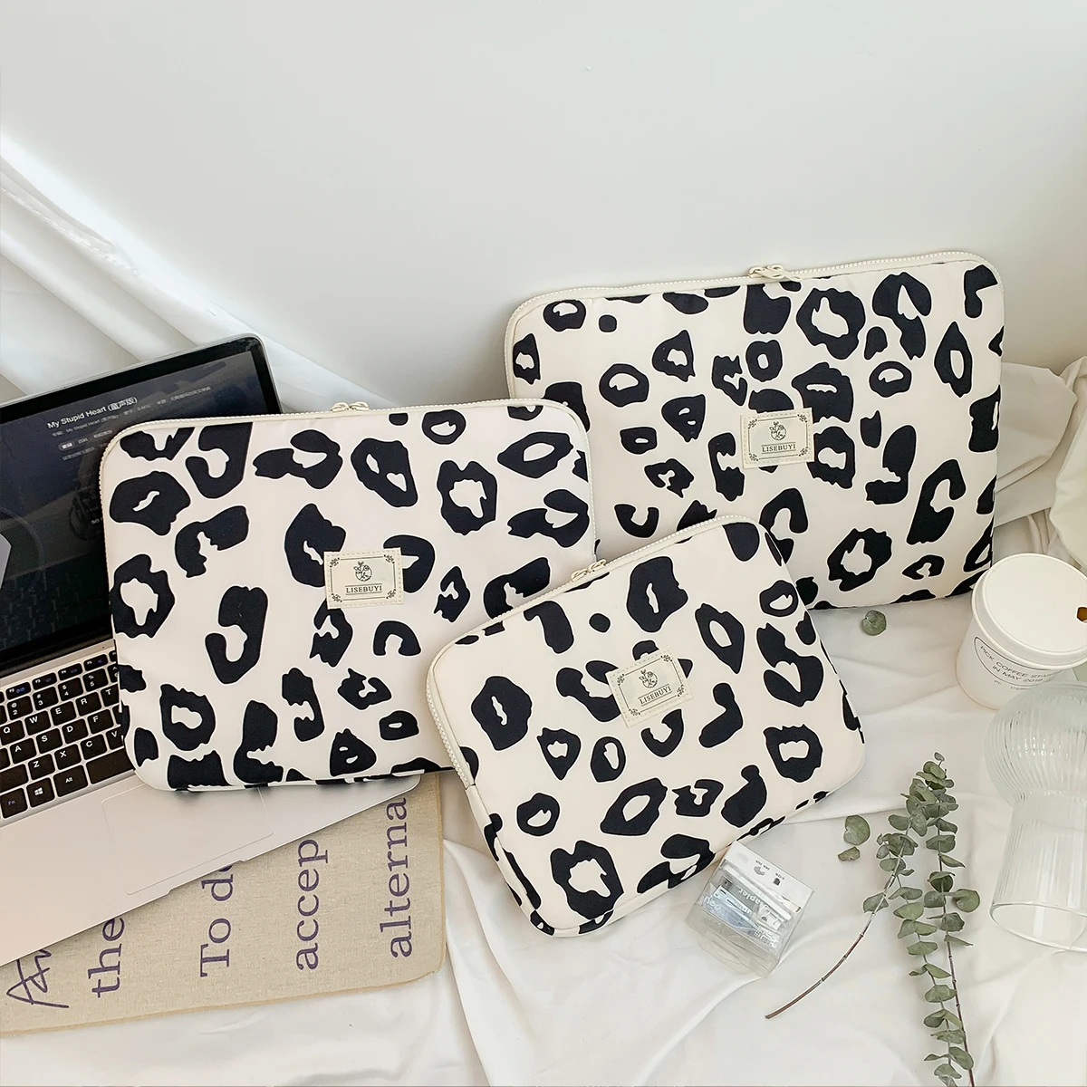 جميل نمط الرجعية طباعة الدب حقيبة كمبيوتر محمول الموضة 11-15 بوصة حقيبة يد حقيبة الكمبيوتر المحمول المحمولة ماك بوك اير برو المحمولة #5