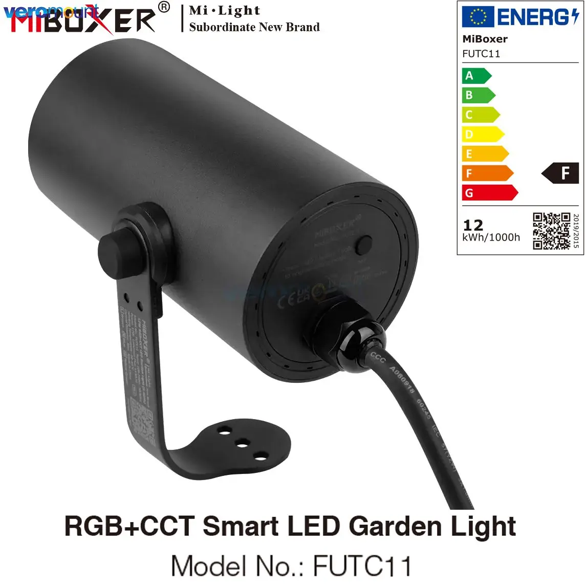 

MiBoxer 12W Garden Light FUTC11 RGBCCT LED Lawn Light Waterproof IP66 Outdoor Lighting AC110V 220V Remote WiFi APP Voice Control