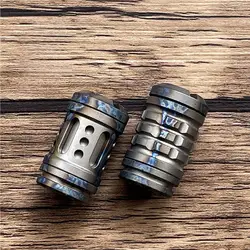1 Pc Titanium Alloy Knife Bead Lanyard End Pendant Paracord Ending Rope Tail Pendant