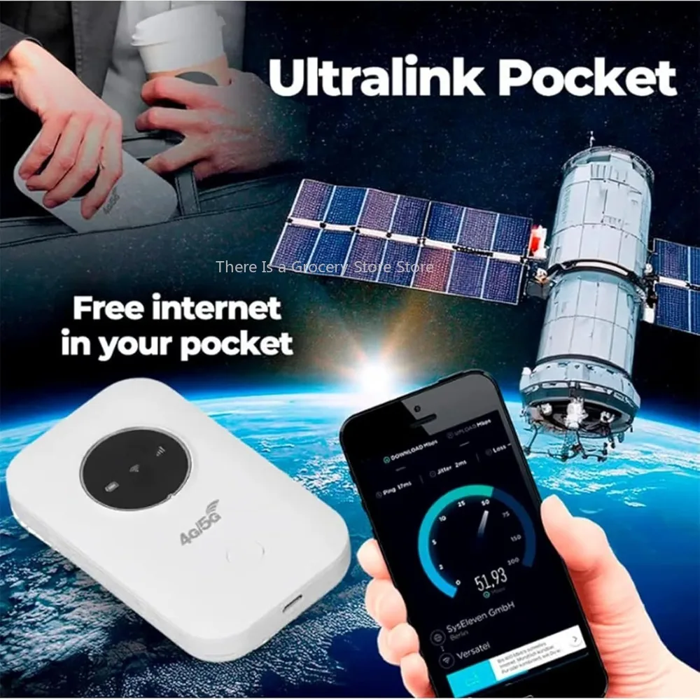 Point d'accès Internet de poche Ultralink 300 Mbps, version Asie/Europe, accès illimité à Internet par satellite, alimentation USB