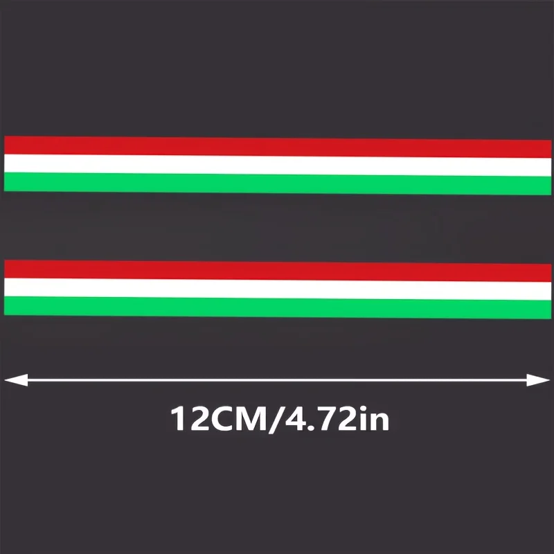 4Pcs/Set Italy Flag Car Stickers Waterproof Decals for Wiper, Body & Window