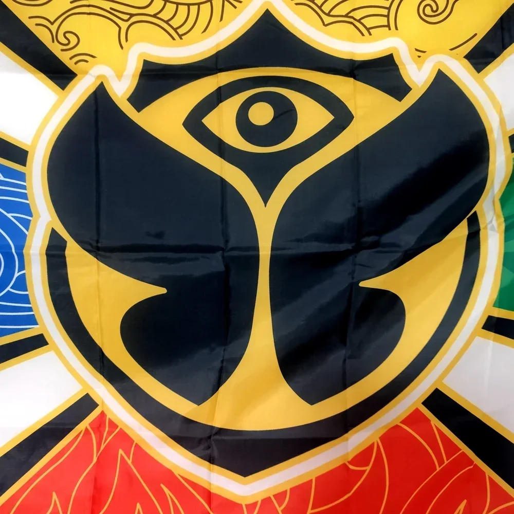 لافتة مهرجان الموسيقى مقاس 90 × 150 سم من تومورولاند، بوليستر للتعليق على الحائط للديكور الخارجي #5