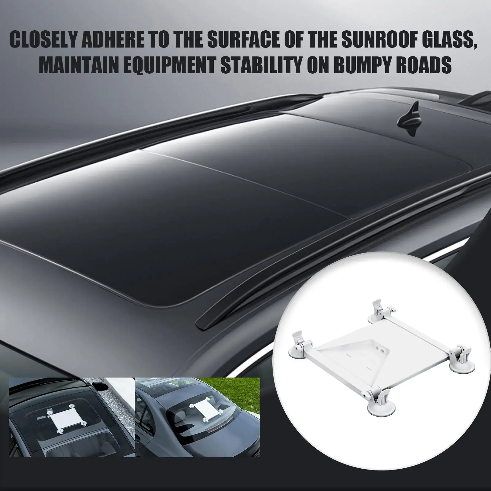 

For For Starlink Mini Car Suction Mount Sunroof Suction Adjustable Stand Adjustable Portable Car Roof Mount For Laptop Phone