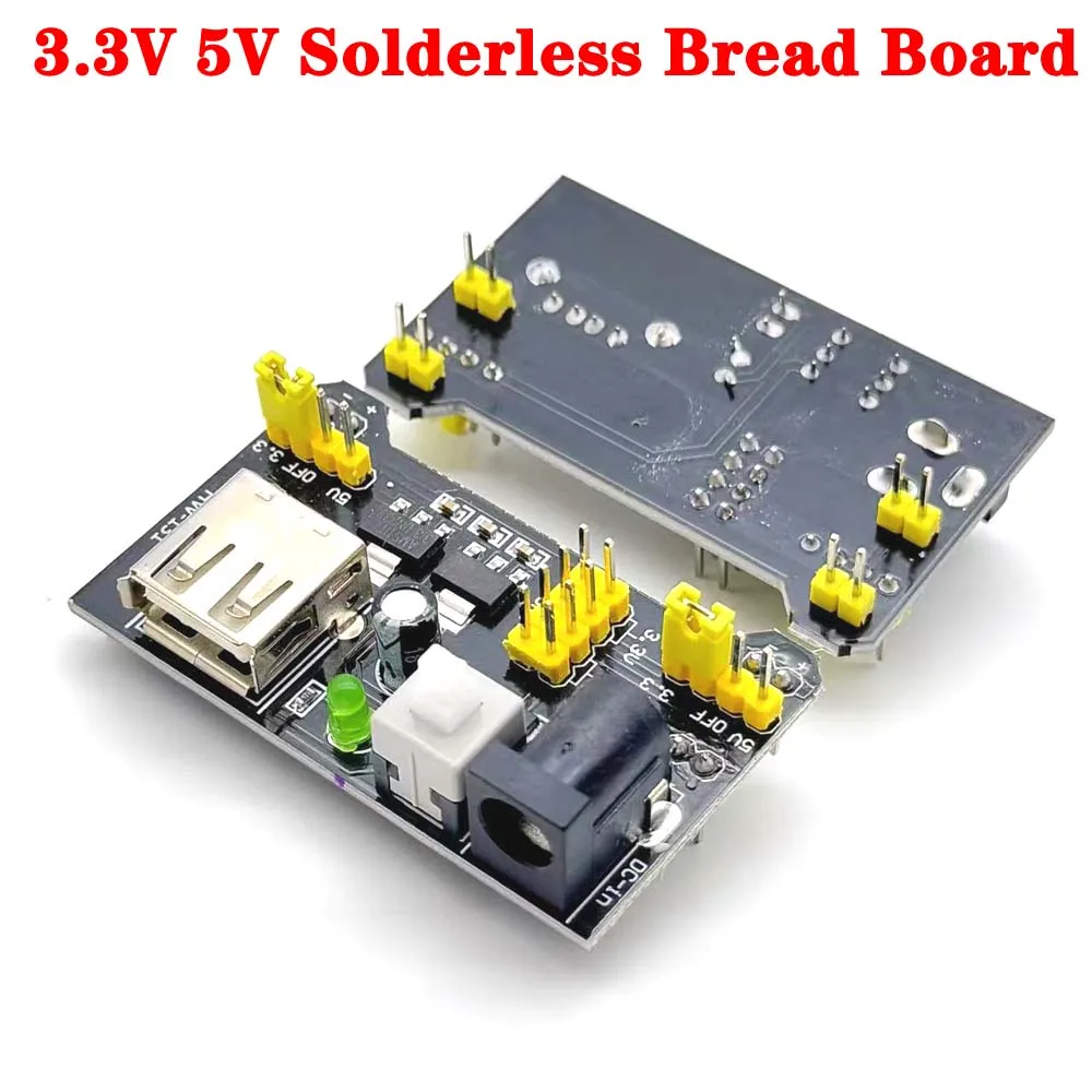 

1/3pcs MB102 Breadboard Power Supply Module 3.3V 5V Solderless Bread Board DIY For Arduino HW-131