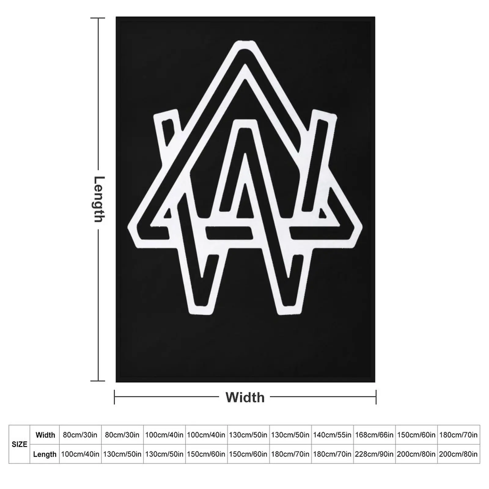 Alison Wonderland NEW LOGO in White Classic Throw Blanket Luxury Brand Blankets For Baby Sofas christmas gifts Plush Blankets