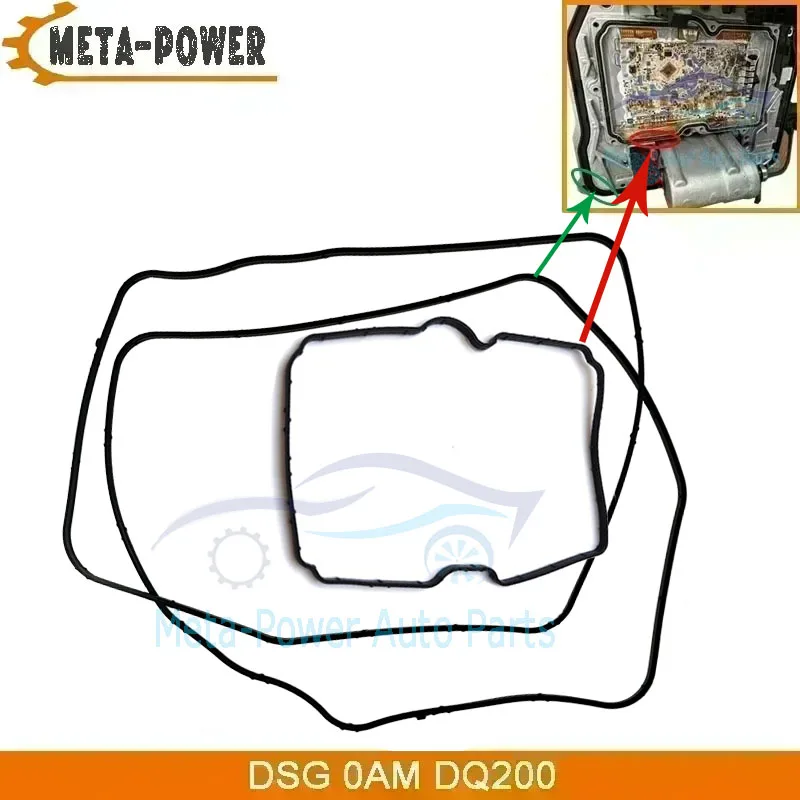 

3 шт./компл. DSG 0AM DQ200 уплотнительные кольца TCU автоматической коробки передач TCM резиновые прокладки для VW Audi Skoda Passat Seat Magotan 7Speed OAM