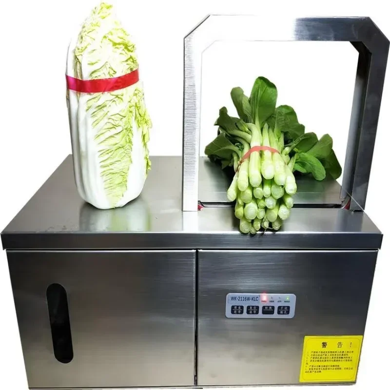 

Lettuce Bundling Machine Automatic Vegetables Strapping Machine Table Mini Size Vegetable Strap