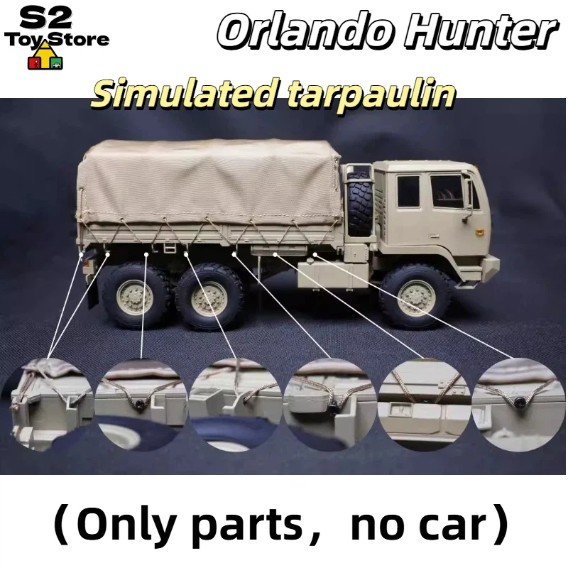 

Orlandoo Hunter Rc Simulation Canvas Canopy Mx0061 M02 Diy Assembly Upgrade Spare Part For Electric Military Truck Hobbyists
