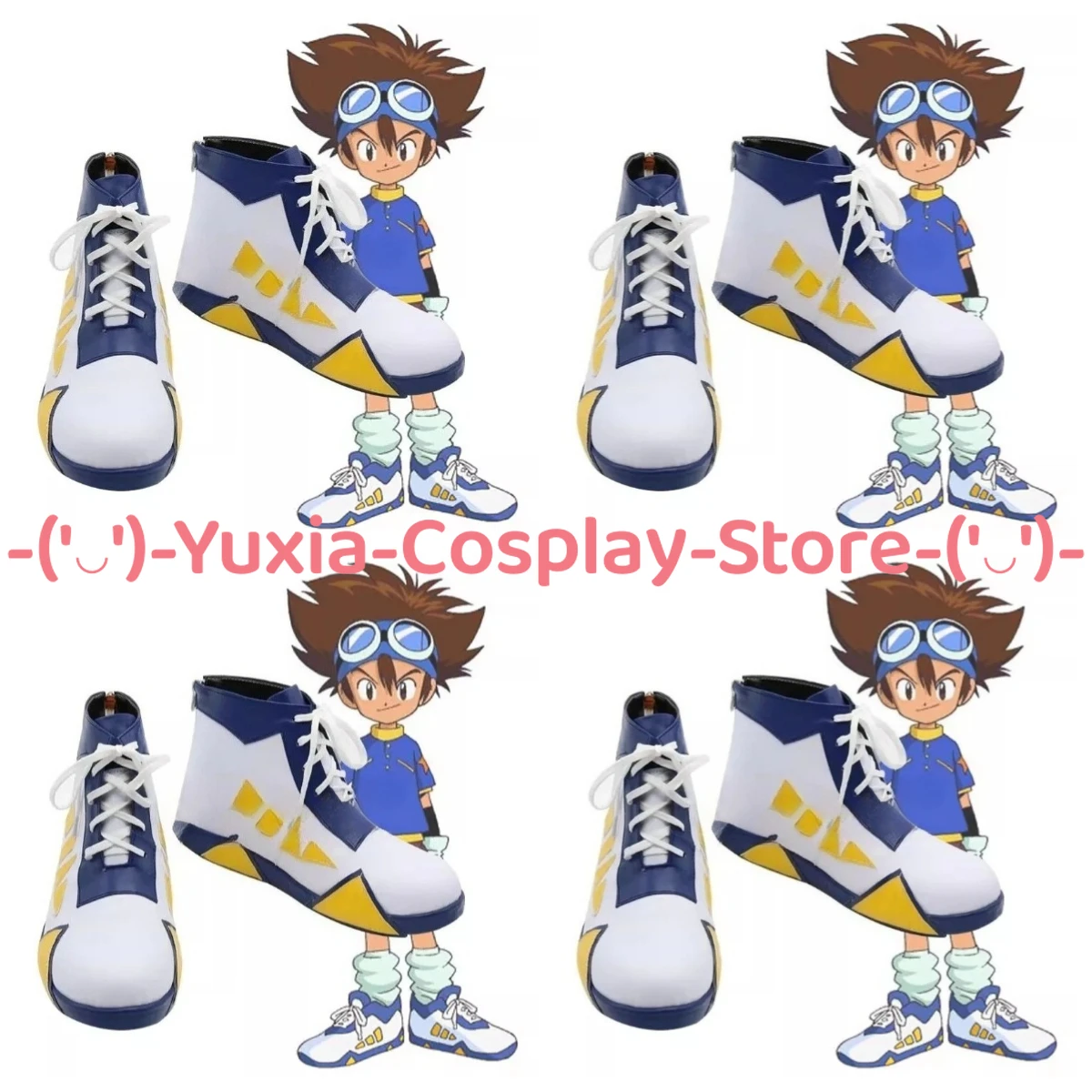 

Юксиакосплей! Digimon Yagami Taichi обувь для косплея аниме игровой персонаж реквизит ботинки из искусственной кожи Хэллоуин карнавальный костюм для вечеринки