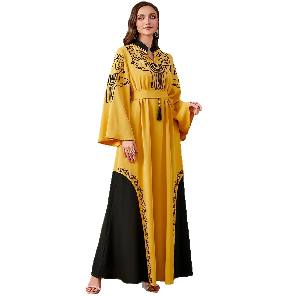 Abayas pour femmes dubaï luxe africain musulman Robe de mode Caftan Marocain robes de soirée Boubou Robe Djellaba Femme