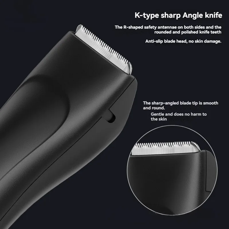 A66Z Full Body Groin Hair Removal Device Electric Hair Trimmer For Men For Men' S Armpit, Leg, Pubic Area, Body Hair Trimmer