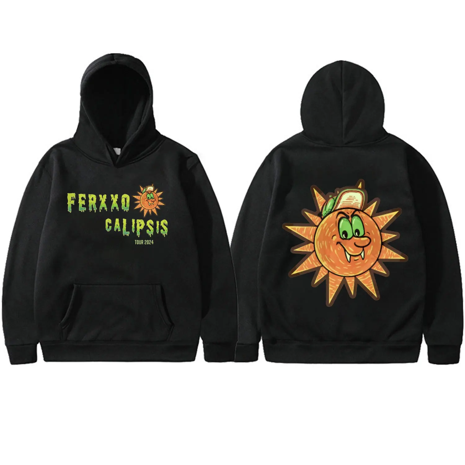 

2024 Rapper Feid Ferxxocalipsis Tour Graphic Hoodie High Street Fashion Trend Sweatshirts Men Women Casual Oversized Pullovers