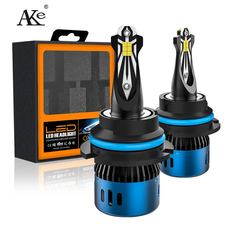 AKE R11 9004 led headlight bulb 6000K 7000Lm hi-low beam foco led h1 h3 h4 h7 h11 880 5202 9005 9006 9007 9012 car led lights