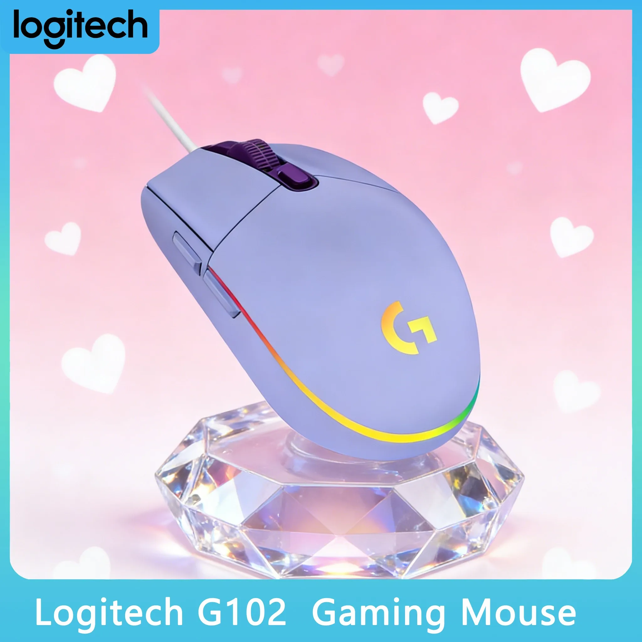 

Logitech G102 Prodigy 8000DPI Sensor Zero Filtering Mouse