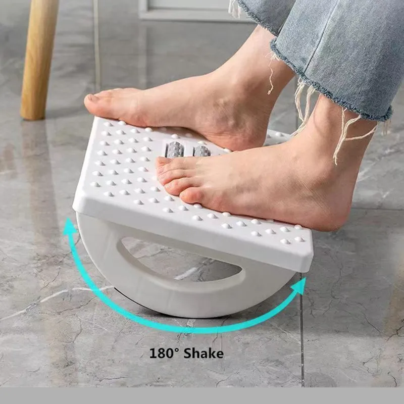 Rocking Footrest for under Desk Ergonomic Desk Leg Rest Rocker Balance Board Comfortable Foot Stool for Desk Home Office