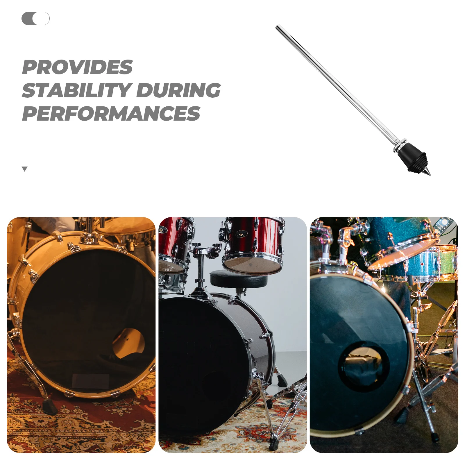 

2pcs Drum St Braces Mount for Tom Bracket Percussion Instrument Supply Metal Durable Adjustable Hardware Accessories Drum Set