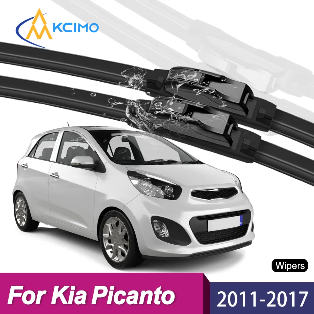 

Upgrade Your Wiper System 2PCS Premium All-Season Blades For Kia Picanto TA 2011-2017 Long-Lasting Clear Vision Guaranteed