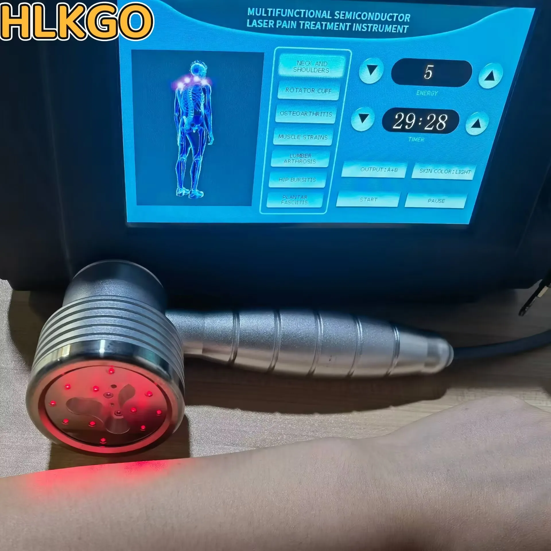3W Cold Laser Therapy Pen 808nm & 650nm - NIR Light Treatment Device for Joint Pain & Acupuncture for Humans