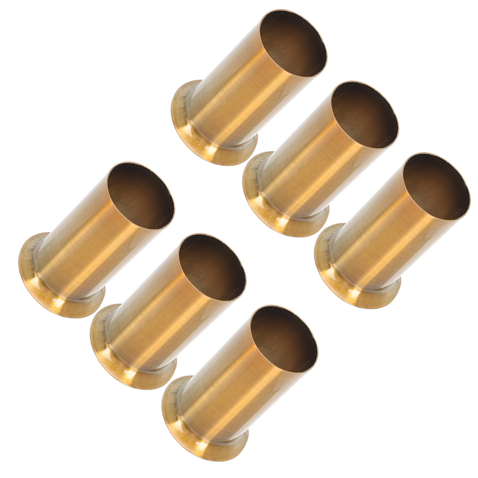 6개 유럽식 크리스탈 샹들리에 커버 빈티지 메탈 슬리브 천장 램프 드립 엣지 행잉 램프 베이스 슬리브