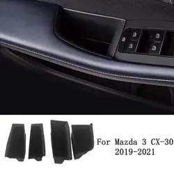 LHD RHD Car Side Door Storage Box For Mazda 3 CX-30 2019 2020 Right Rudder Car Door Armrest Container Storage Box Accessories