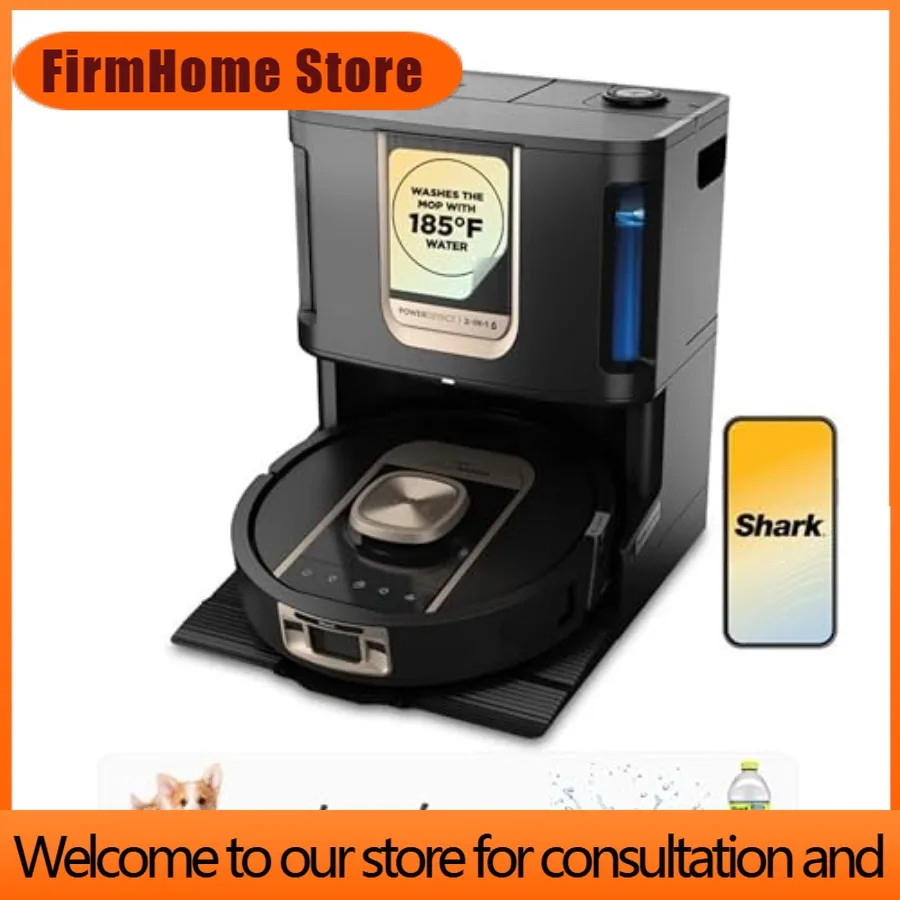 FirmHome StoreRobot Vacuum And Mop Combo PowerDetect ThermaCharged NeverTouch Pro Self-Emptying Self-Refill With Heated Mop Clea